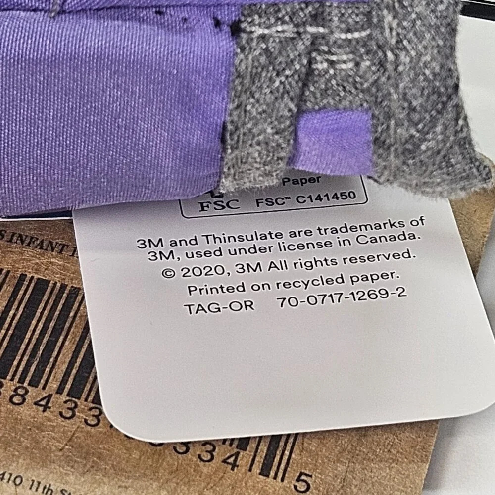 Igloos Infant 12-24 Months Ski Insulated Mittens 3M Thinsulate Waterproof Purple